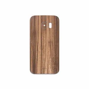 MAHOOT Light Walnut Wood Cover Sticker for Samsung Galaxy S7