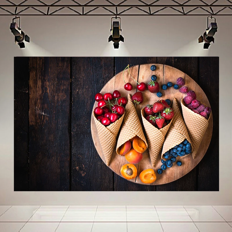 استیکر طرح بستنی و میوه کد AR31243