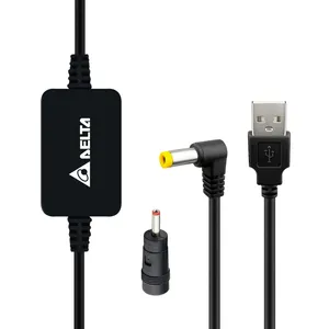 کابل تبدیل USB به DC دلتا مدل 12V طول 1.5 متر