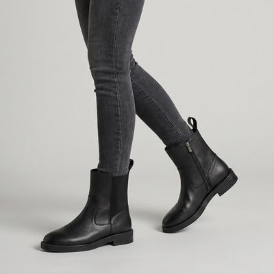 نیم بوت زنانه چرم مشهد مدل J2722-001