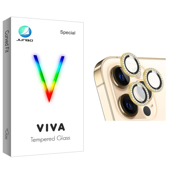 محافظ لنز دوربین جانبو مدل Viva رینگی نگین دار مناسب برای گوشی موبایل اپل iPhone 11 / 11 Pro Max