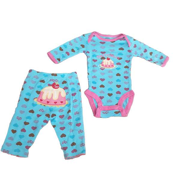 ست بادی آستین بلند و شلوار نوزادی کارترز مدل 54