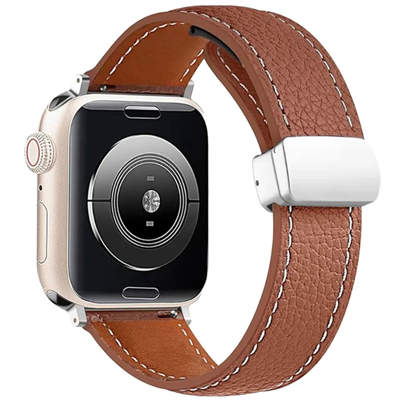 بند اسپریگ مدل Magnetic Leather SP مناسب برای اپل واچ سری 7/8/9 سایز 45mm