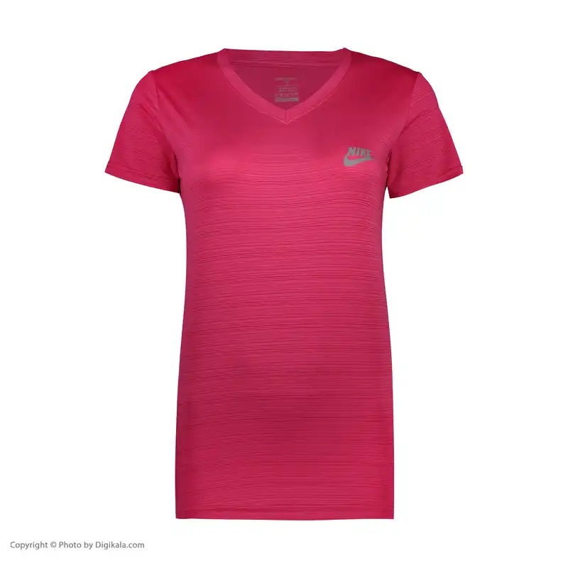 تی شرت آستین کوتاه ورزشی زنانه مدل ni-miraj-sourkh 001