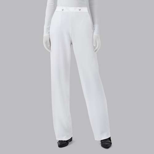 شلوار زنانه هاوین مدل 312 ابروبادی رنگ سفید