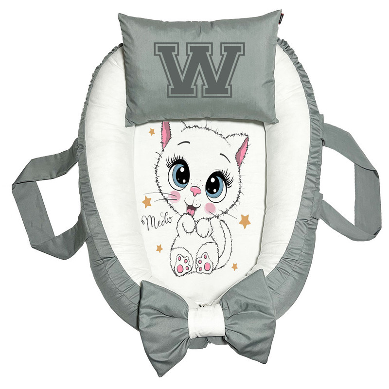 تشک غلت گیر نوزاد پاد آفرین مدل گربه طرح حرف W