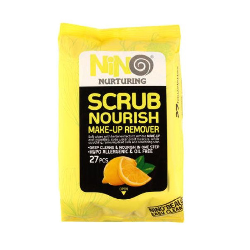 دستمال مرطوب پاک کننده آرایش نینو مدل Scrub Nourish بسته 27 عددی به همراه دستمال مرطوب پاک کننده آرایش مدل EYE بسته 45 عددی دستمال مرطوب پاک کننده آرایش نینو مدل Scrub Nourish بسته 27 عددی به همراه دستمال مرطوب پاک کننده آرایش مدل EYE بسته 45 عددی