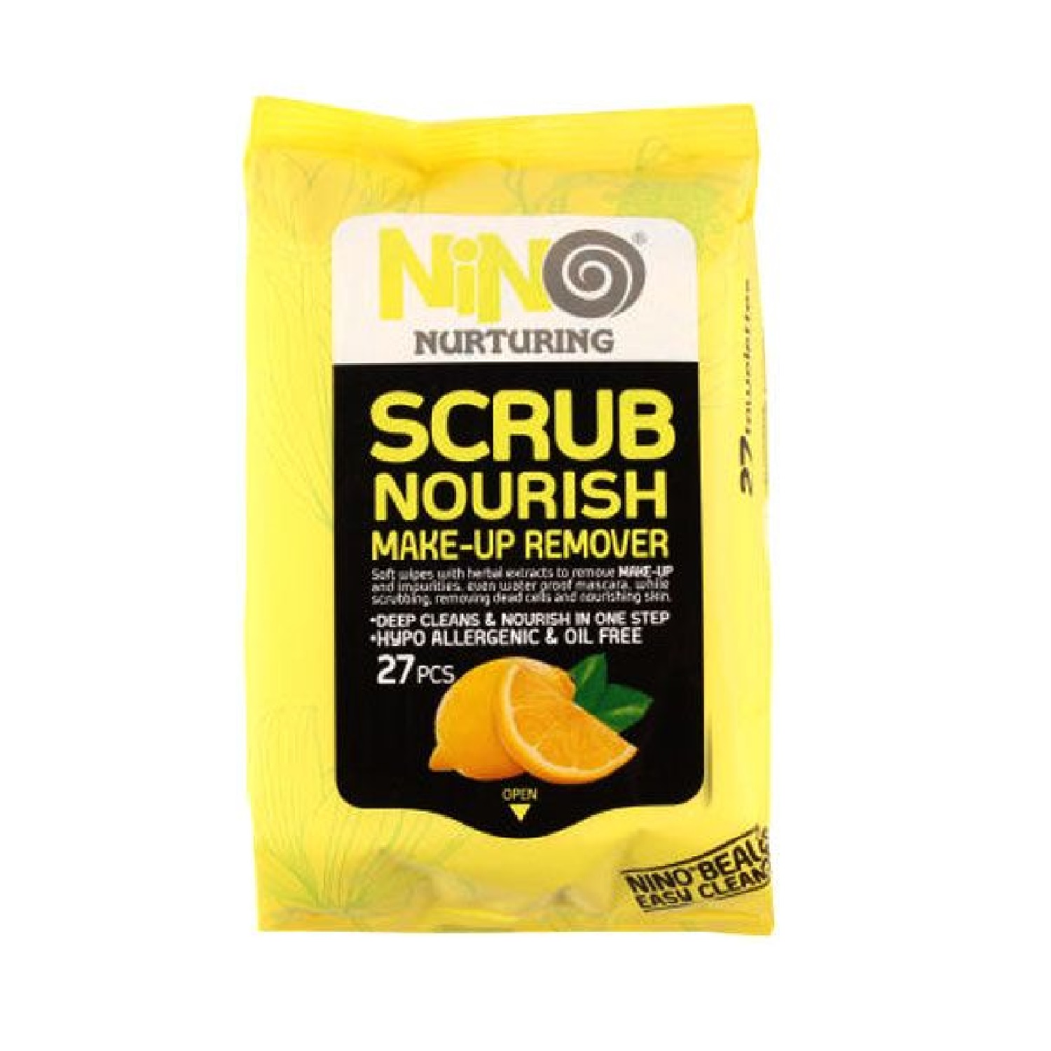 دستمال مرطوب پاک کننده آرایش نینو مدل Scrub Nourish بسته 27 عددی به همراه دستمال مرطوب پاک کننده آرایش مدل EYE بسته 45 عددی  -  - 2