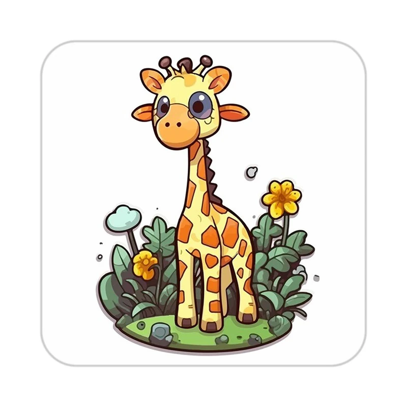 زیر لیوانی کاکتی طرح حیوانات کارتونی مدل mp27659