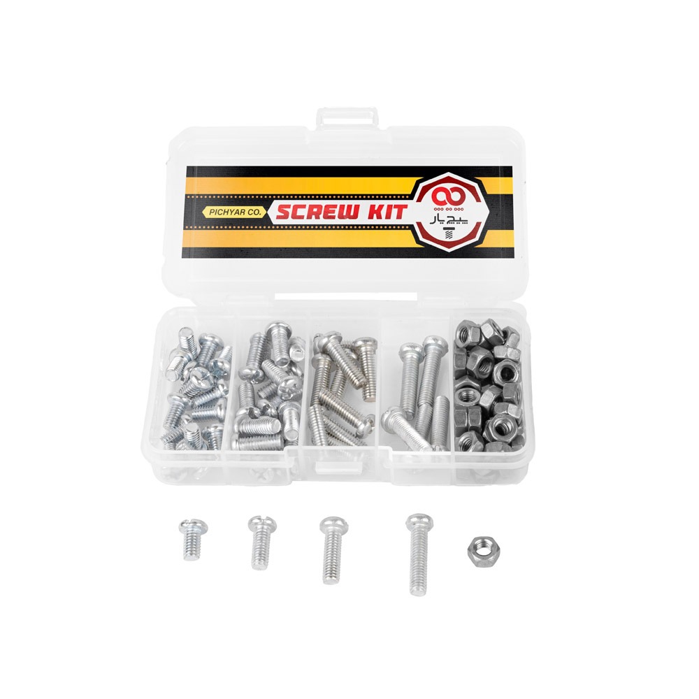 پیچ پیچ یار مدل M6 مجموعه 90 عددی