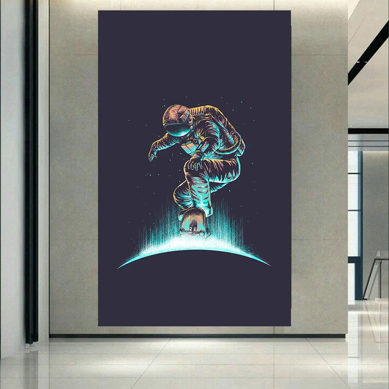 تابلو بوم طرح فضانورد مدل اسکیت برد کد AR6260