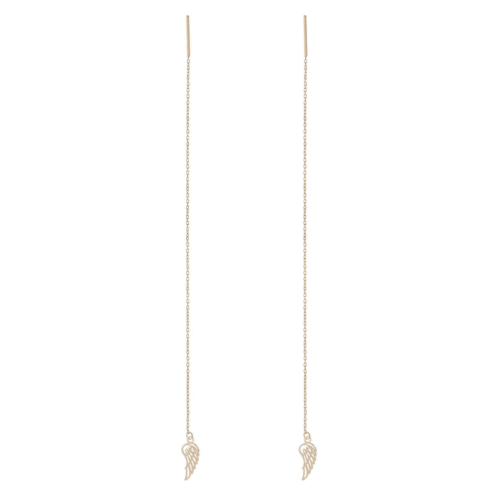 گوشواره طلا 18 عیار زنانه طلای مستجابی مدل 10228 -  - 1