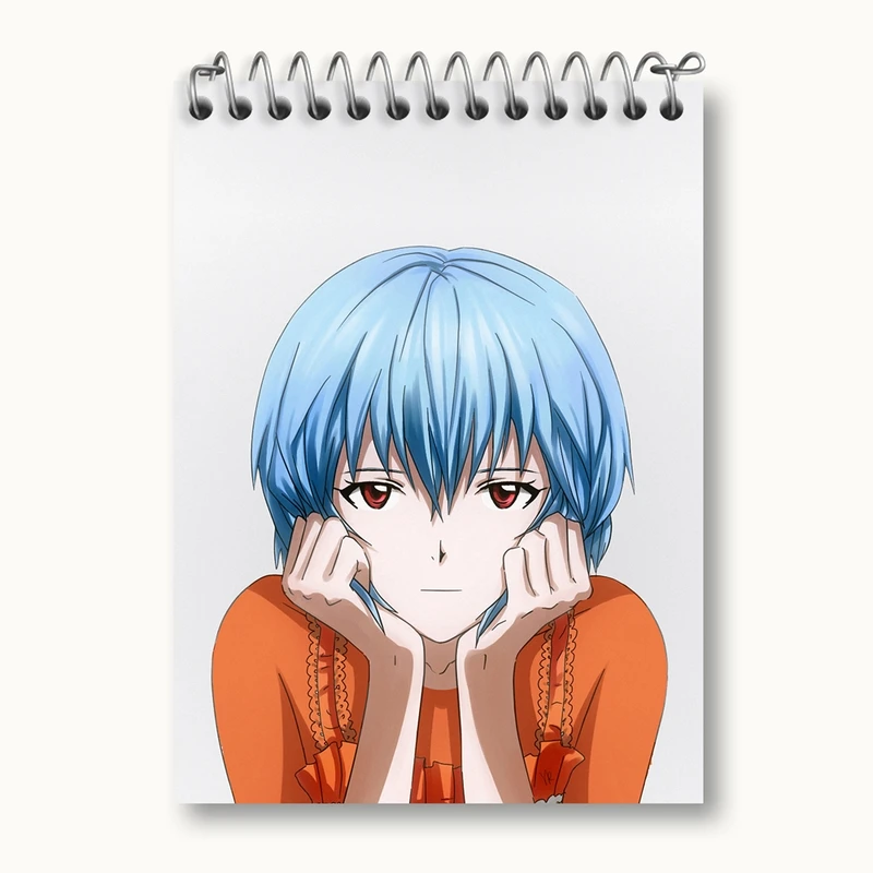 دفتر یادداشت 50 برگ خندالو مدل ری آیانامی انیمه اونگلیون کد 13802