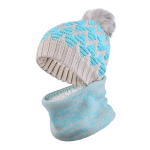 ست کلاه و شال گردن بافتنی مدل سام کد 330