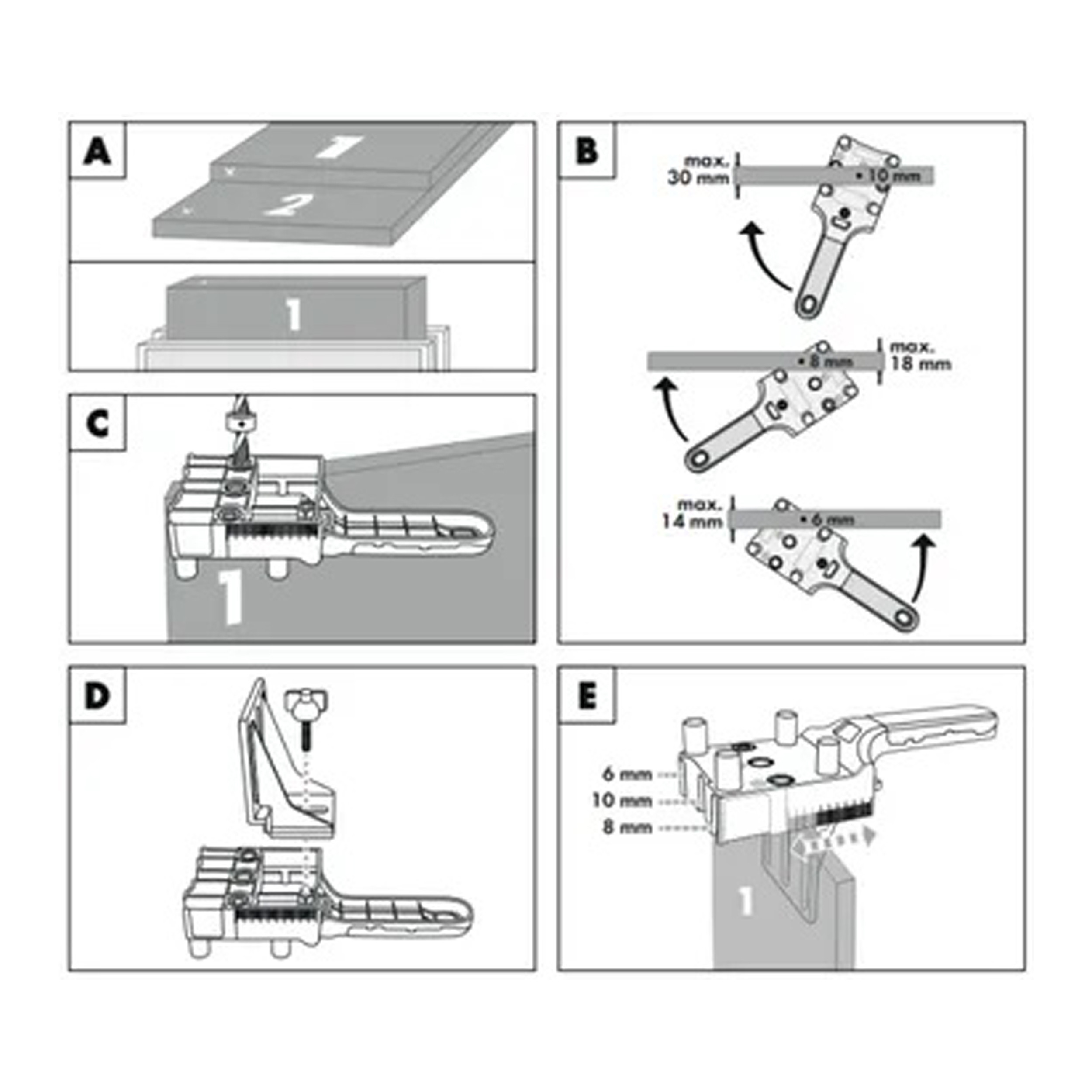 شابلون دوبل زن نجاری پارکساید مدل PUD 30 A1