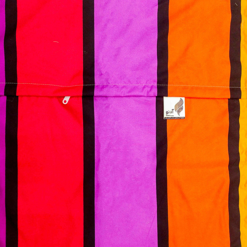 کاور تشک مهمان آدنو مدل Colored stripes کد CH41 یک نفره سایز 90x190 سانتی متر