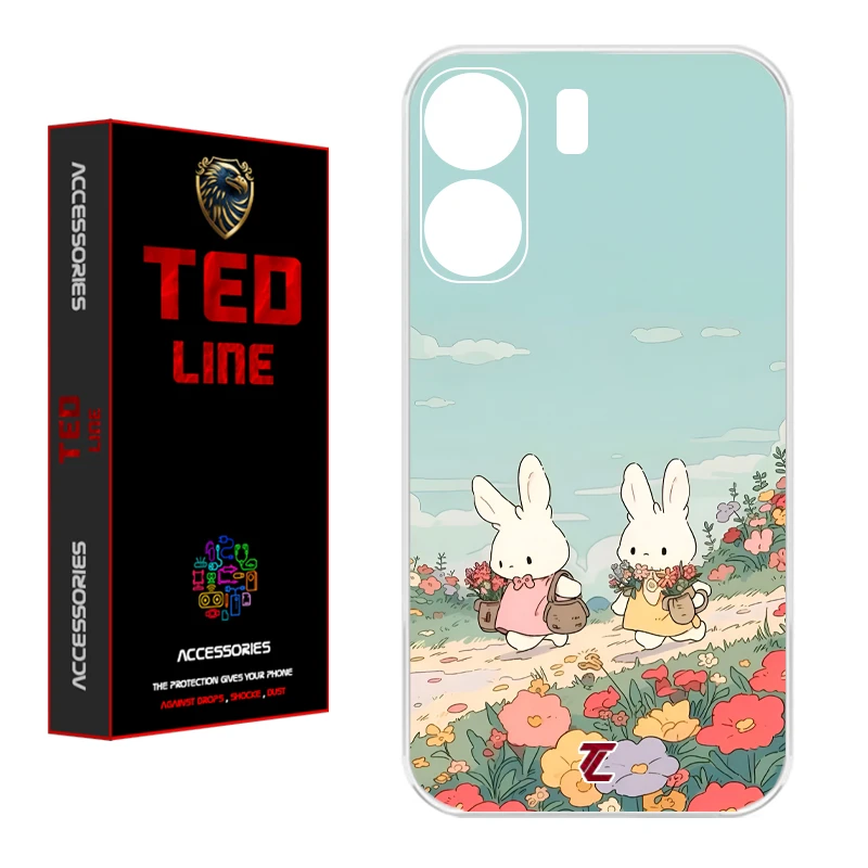 کاور تدلاین طرح خرگوش کد 1178 مناسب برای گوشی موبایل شیائومی Redmi 13C / Poco C65