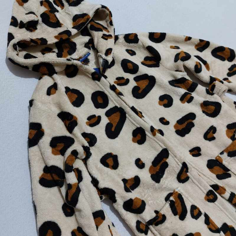 حوله تن پوش کودک میوماری مدل پلنگی سایز 80x110 سانتی متر