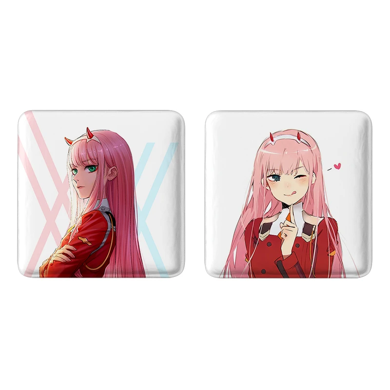 مگنت خندالو طرح زیروتو انیمه دارلینگ Darling کد 1051310509 مجموعه 2 عددی