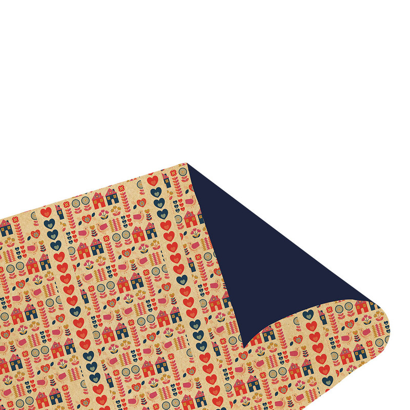 کاغذ کادو مدل تمپلات یکرو کد 261 بسته 25 عددی