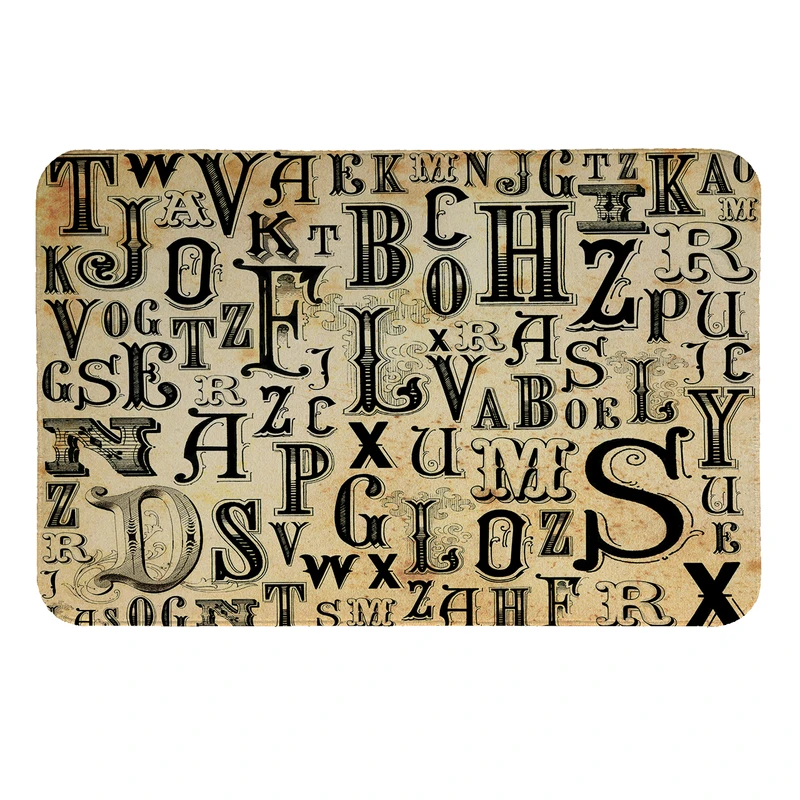 پادری طرح حروف لاتین کد 6158 سایز 60×40 سانتی متر