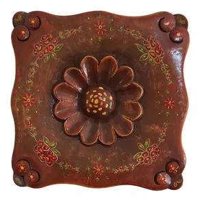 گل منبت کاری مدل گل و بوته کد 01