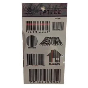 تتو موقت طرح بارکد کد 143