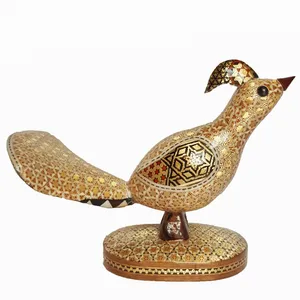 سرمه دان خاتم کاری مدل طاووس کد 0123