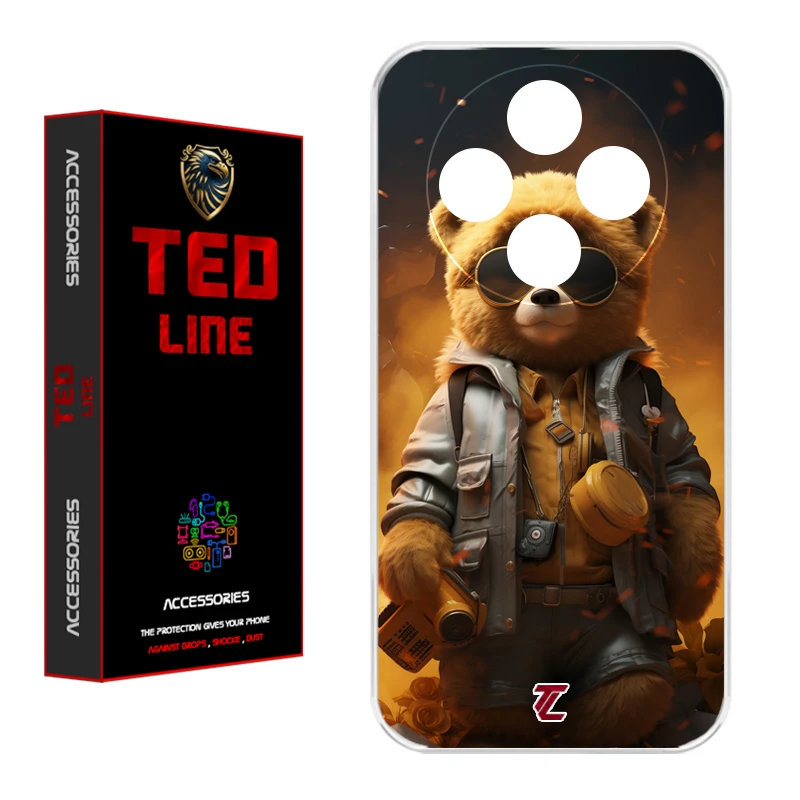 کاور تد لاین طرح خرس جنگی کد 1103 مناسب برای گوشی موبایل شیائومی Redmi 14C / Poco C75