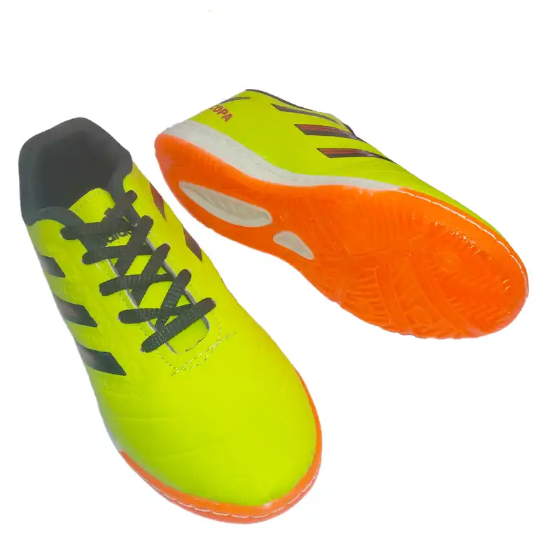 کفش فوتسال مردانه مدل سالنی طرح COPA رنگ سبز فسفری