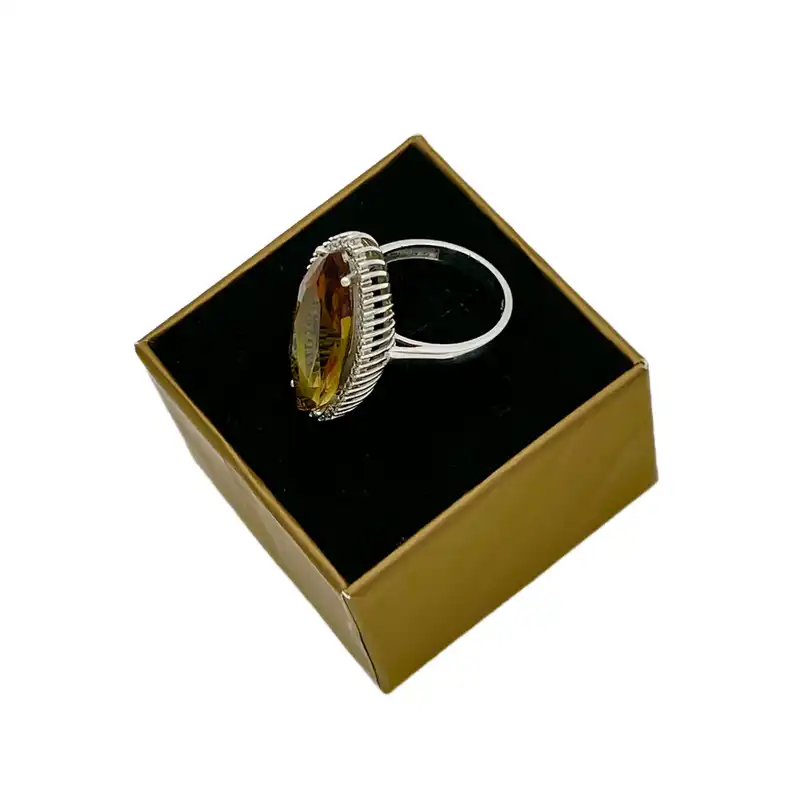 انگشتر نقره زنانه مدل الکساندریت کد NG8149