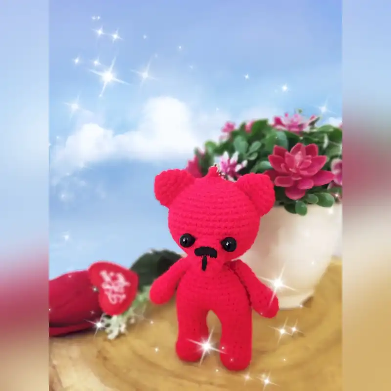 جاکلیدی بافتنی مدل آویز خرس کد 90020