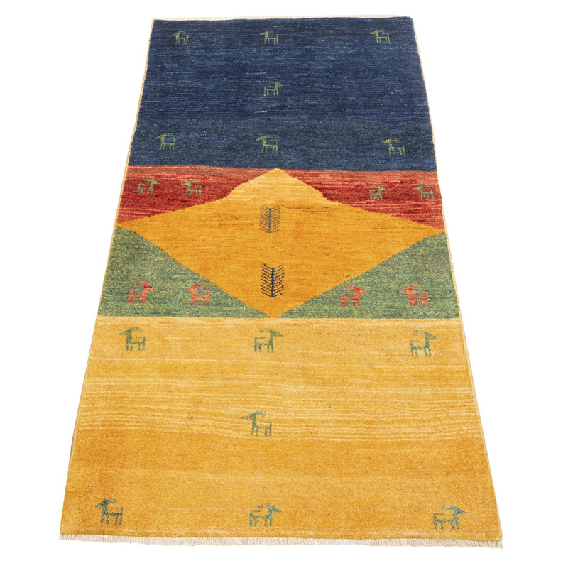 گبه دستباف کناره طول دو متر سی پرشیا کد 129255