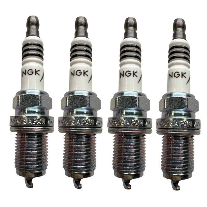 شمع خودرو ایریدیوم ان جی کی مدل BKR6EIX-11-6418 پایه کوتاه مناسب برای تویوتا کرولا بسته 4 عددی