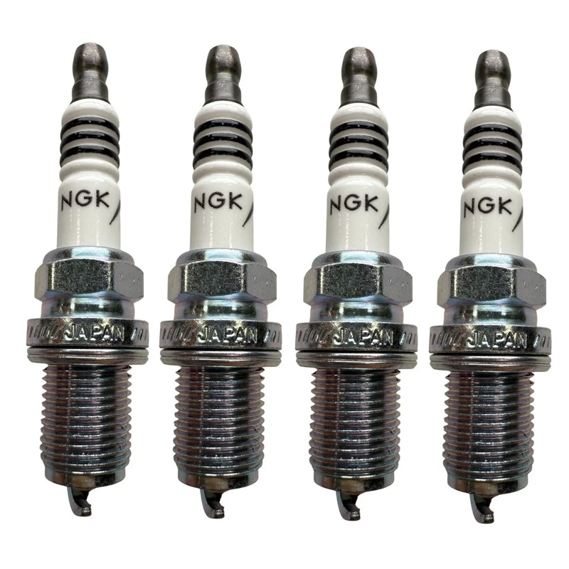 شمع خودرو ایریدیوم ان جی کی مدل BKR6EIX-11-6418 پایه کوتاه مناسب برای تویوتا کرولا بسته 4 عددی