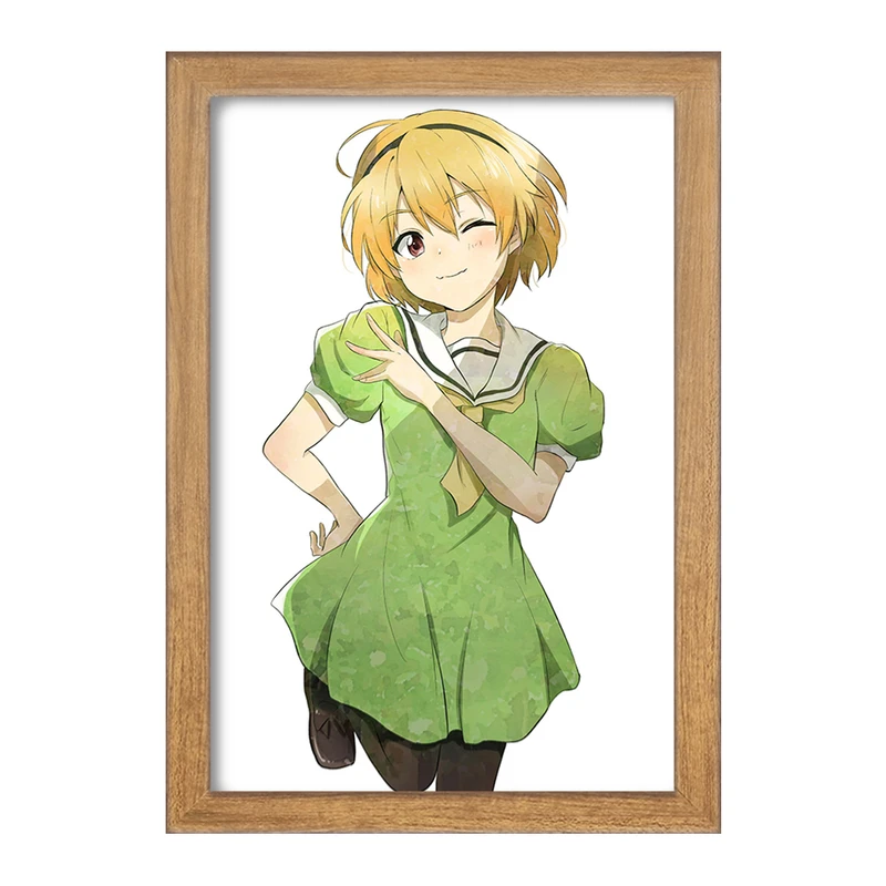 تابلو خندالو مدل ساتوکو هوجو انیمه هیگوراشی وقتی اشک می ریزد  کد 18118