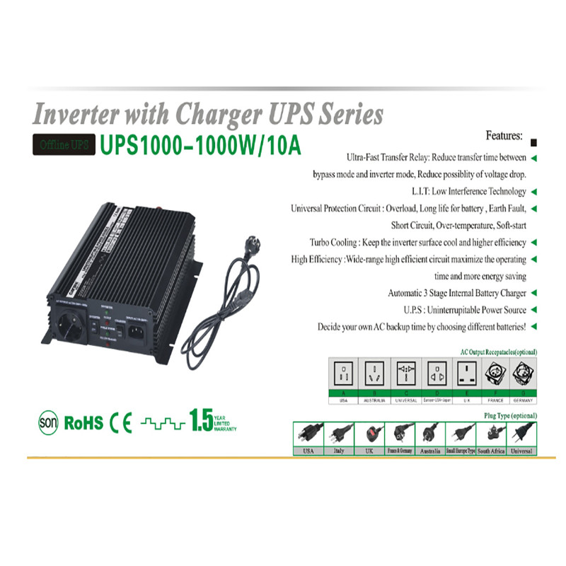 اینورتر شارژر کارسپا مدل UPS 1000 -24 ظرفیت 1000 وات