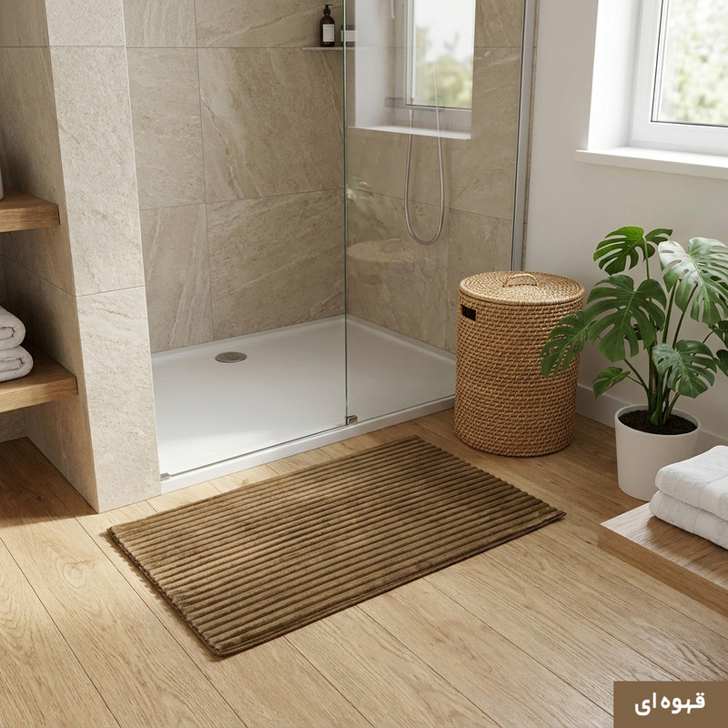 پادری وینوما مدل سرویس بهداشتی و حمام 4 لایه مخمل ویژه سایز 80x50 سانتی‌متر مناسب برای فضای داخلی