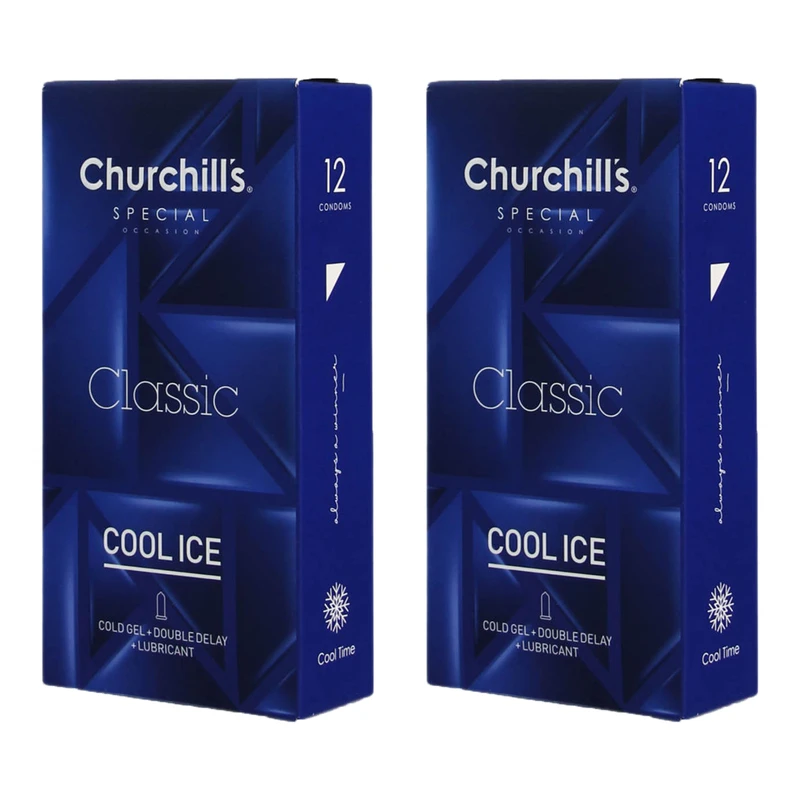 کاندوم چرچیلز مدل Sh0049.2 مجموعه 2 عددی 