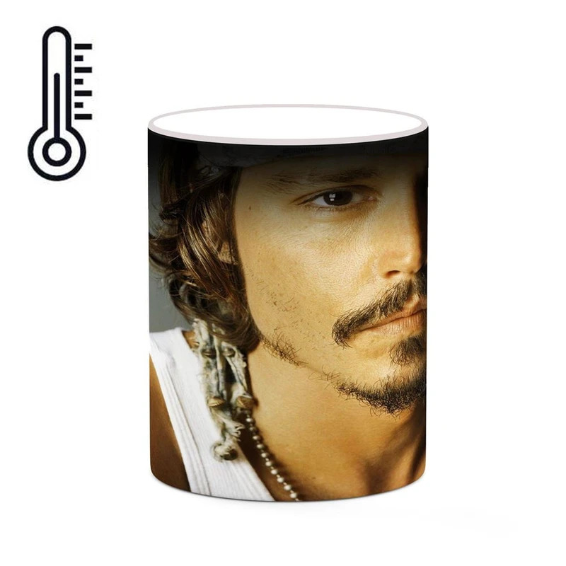 ماگ حرارتی کاکتی طرح جانی دپ Johnny Depp مدل mgh26495
