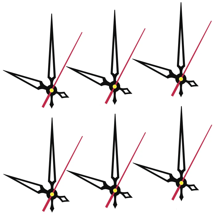 عقربه ساعت دیواری مدل 7001 مجموعه 18 عددی