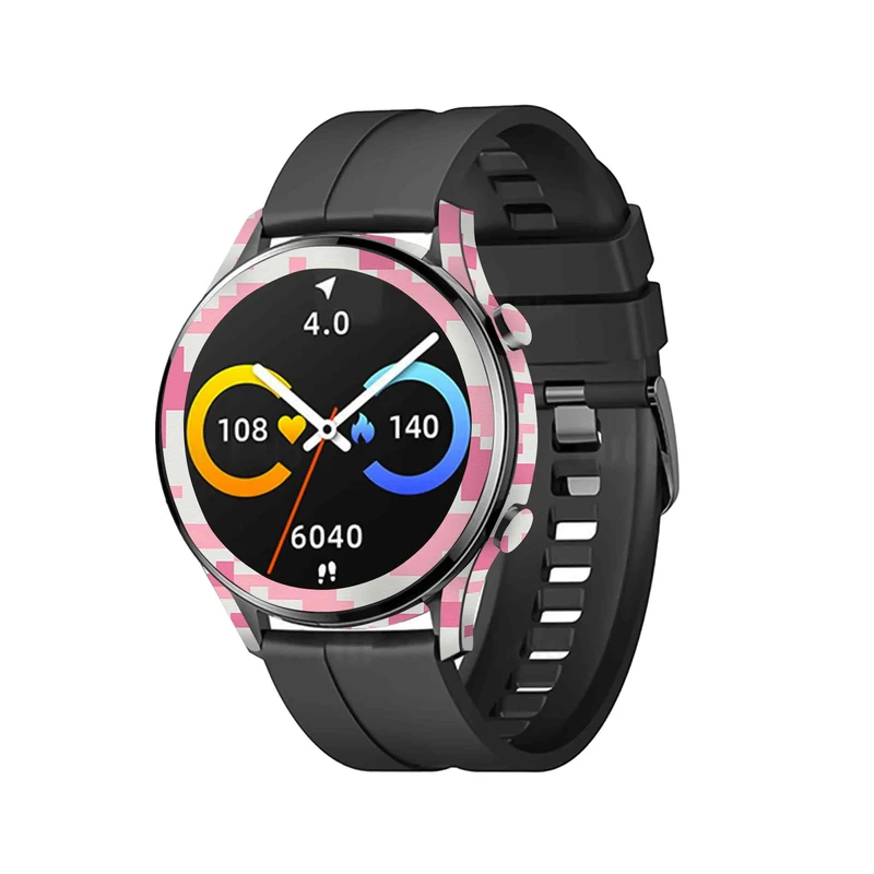 برچسب ماهوت طرح Army-Pink-pixel مناسب برای ساعت هوشمند شیائومی Imilab W12