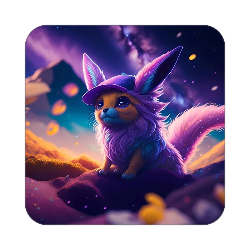 زیر لیوانی کاکتی طرح حیوانات رنگی مدل mp26595