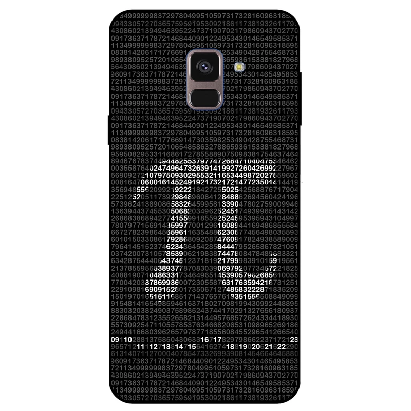 کاور مگافون طرح عدد پی مدل 7240 مناسب برای گوشی موبایل سامسونگ Galaxy A6 2018