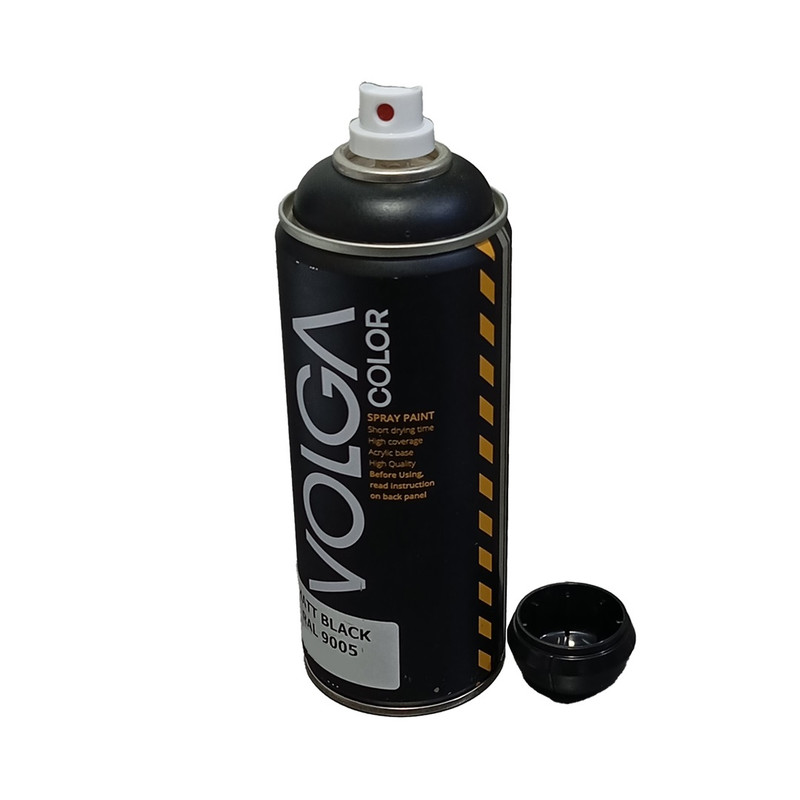 اسپری رنگ مشکی مات ولگا کد 9005 حجم 400 میلی لیتر