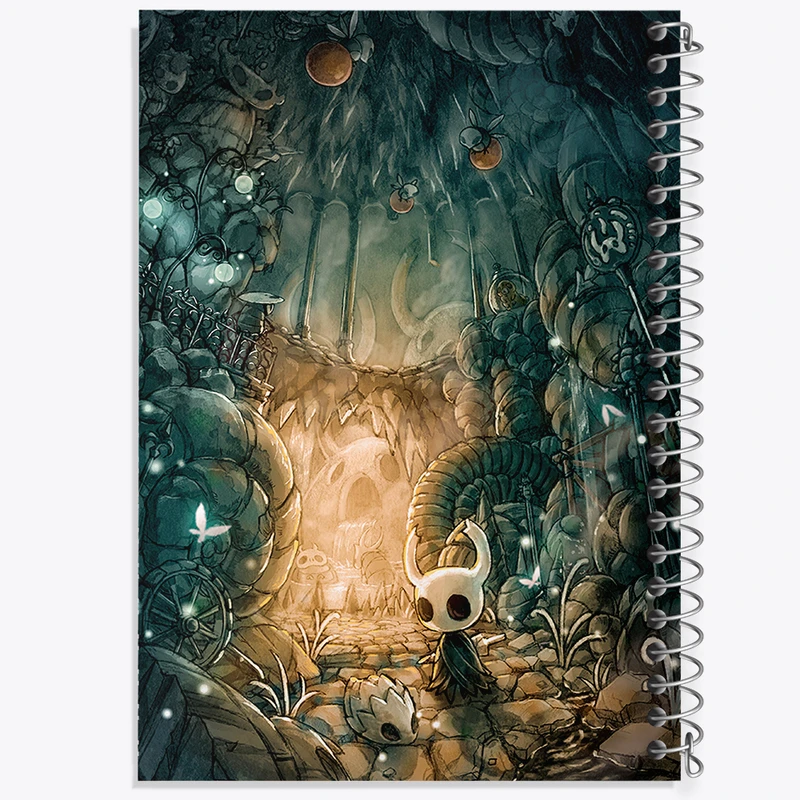 دفتر ژورنال نویسی 50 برگ خندالو مدل نقطه ای طرح بازی هالو نایت (Hollow Knight) کد 32944