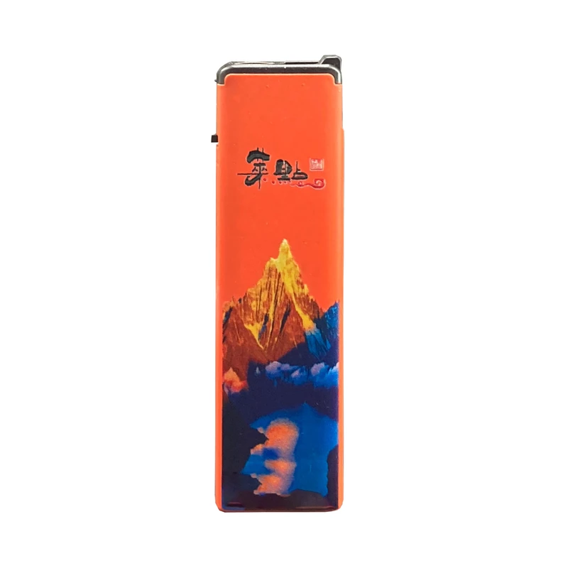 فندک گازی مدل دکمه ای طرح صخره کد DKD-2133