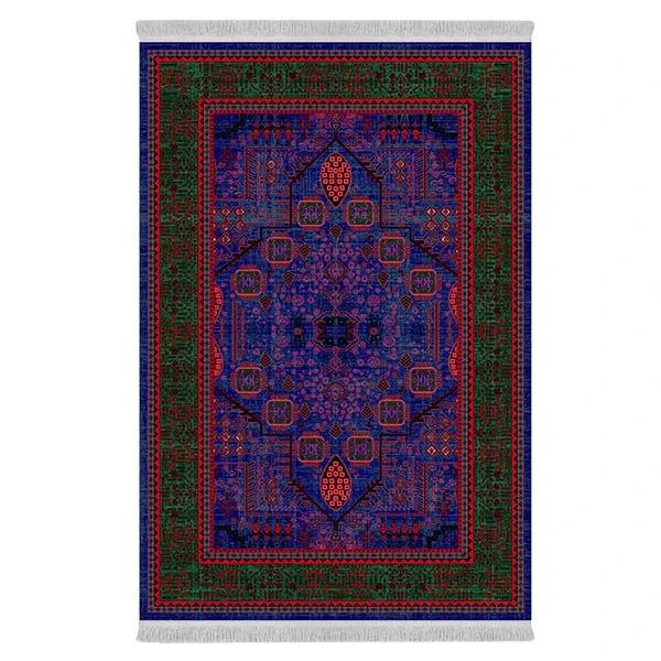 فرش پارچه‌ای دفه مدل فرشینه طرح مدرن کد 138