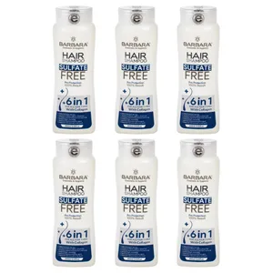 شامپو مو باربارا مدل Pro Protection حجم 400 میلی لیتر مجموعه 6 عددی