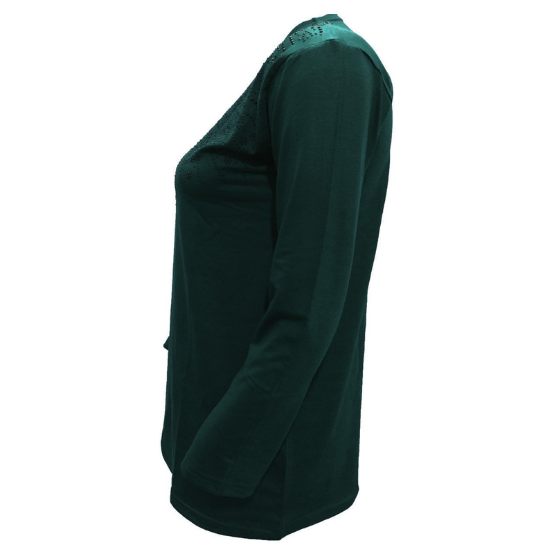 بلوز زنانه مدل رعد کد tm-1147 رنگ سبز